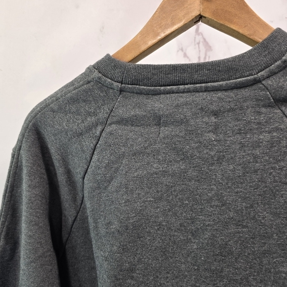 Everlane Sweatshirt Mens Grey Track Pullover Uniform Heathered Crewneck - Picture 7 of 13